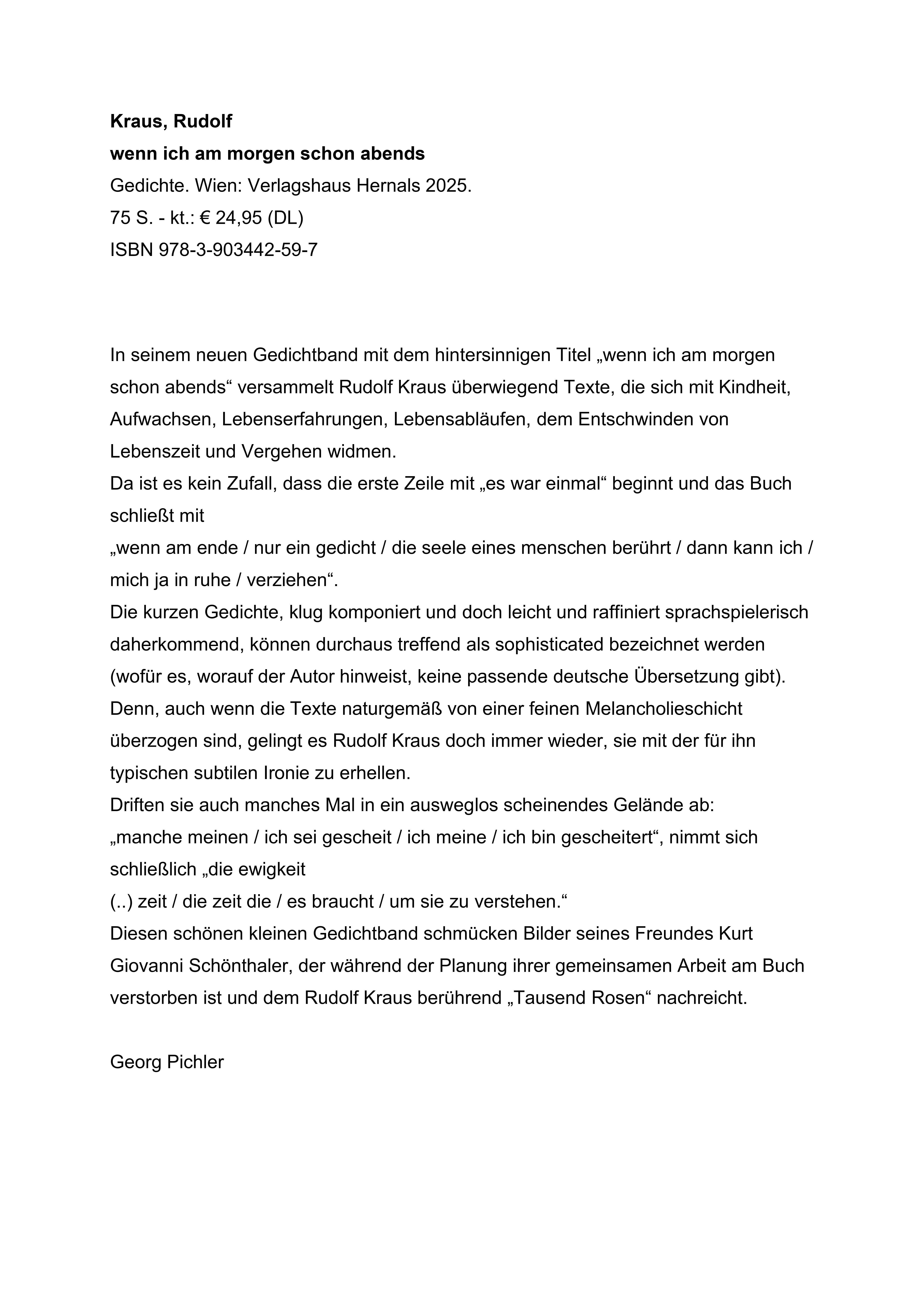 Rezension Bücherschau